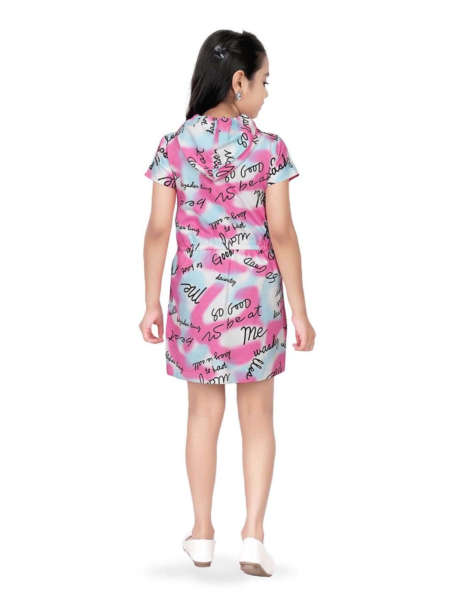 Tiny Girl Pink Printed Dress