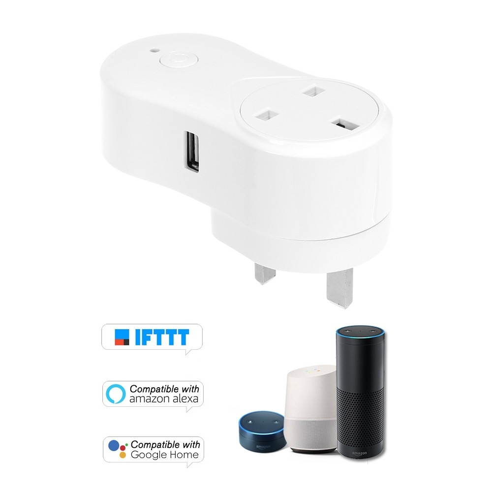 Smart WiFi Socket US with USB Outlet Remote Control
