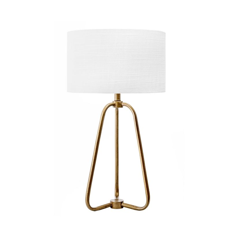nuLOOM Captiva 26" Metal Table Lamp Lighting - Brass 25.5" H x 14" W x 14" D