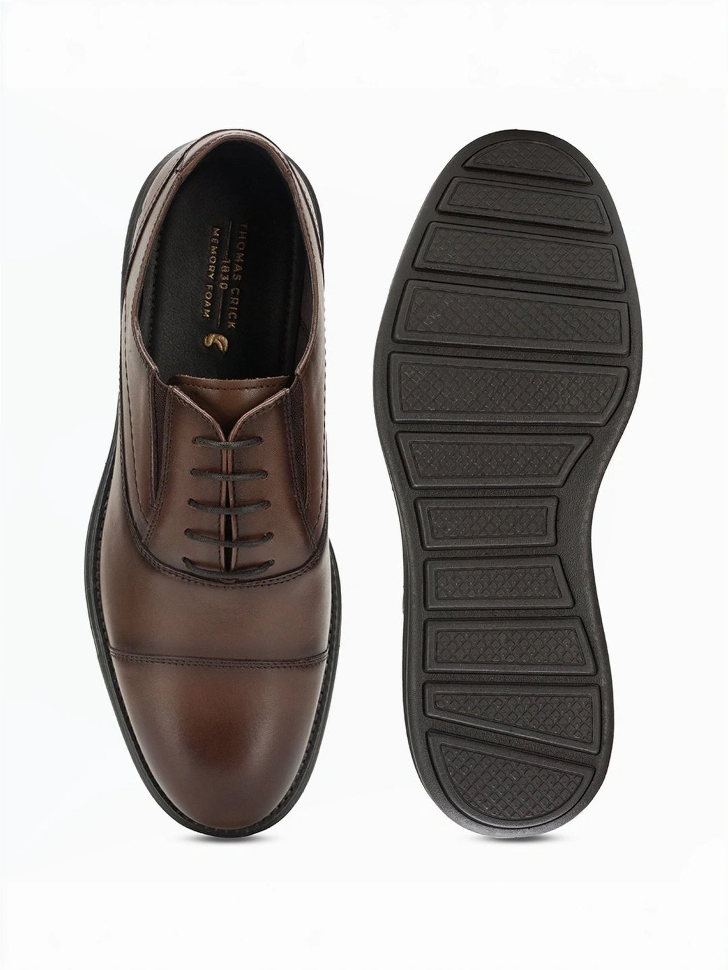 Thomas Crick Men's Teak Wood Oxford Shoes