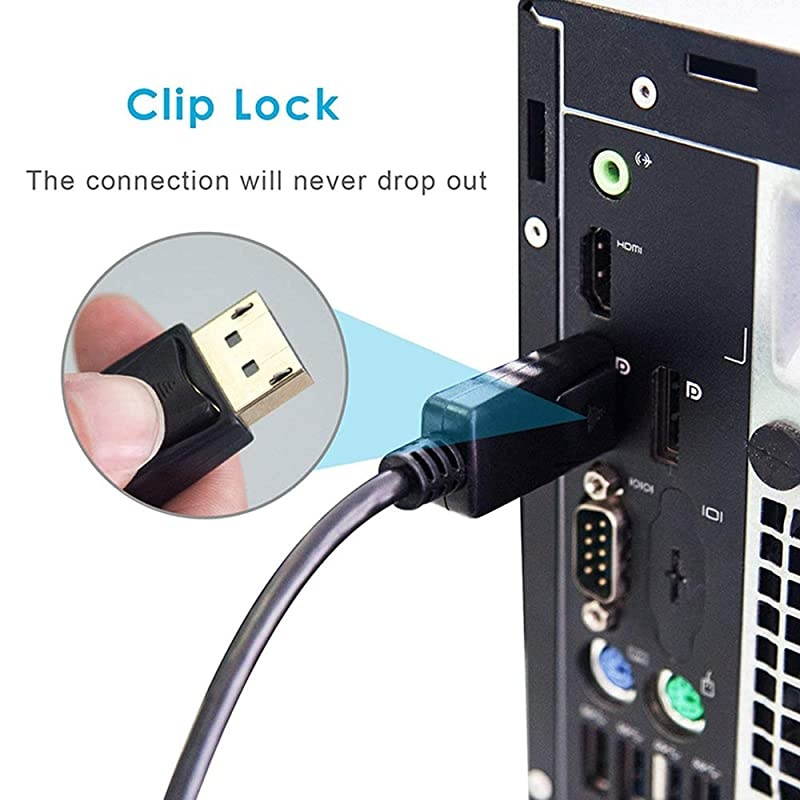 Display Port to HDMI Adapter Displayport to HDMI Adapter CableMale to Female for DisplayPort Enabled Desktops and Laptops to Connect to HDMI Displays Adapter