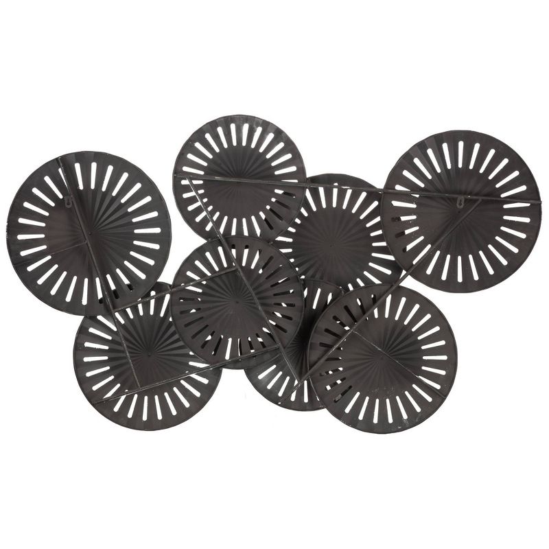 32" x 55" Textured Enamel Painted Metal Plates Wall Decor - Patton Wall Decor