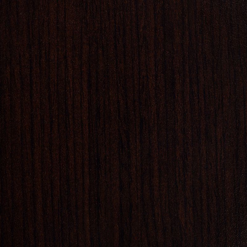 36" Via Cafe High Square Platter Base Bar Height Table Espresso/Chrome - Regency