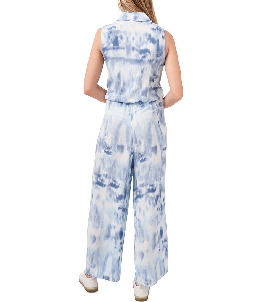 Tahari ASL Sequin Long Sleeve Crepe Jumpsuit