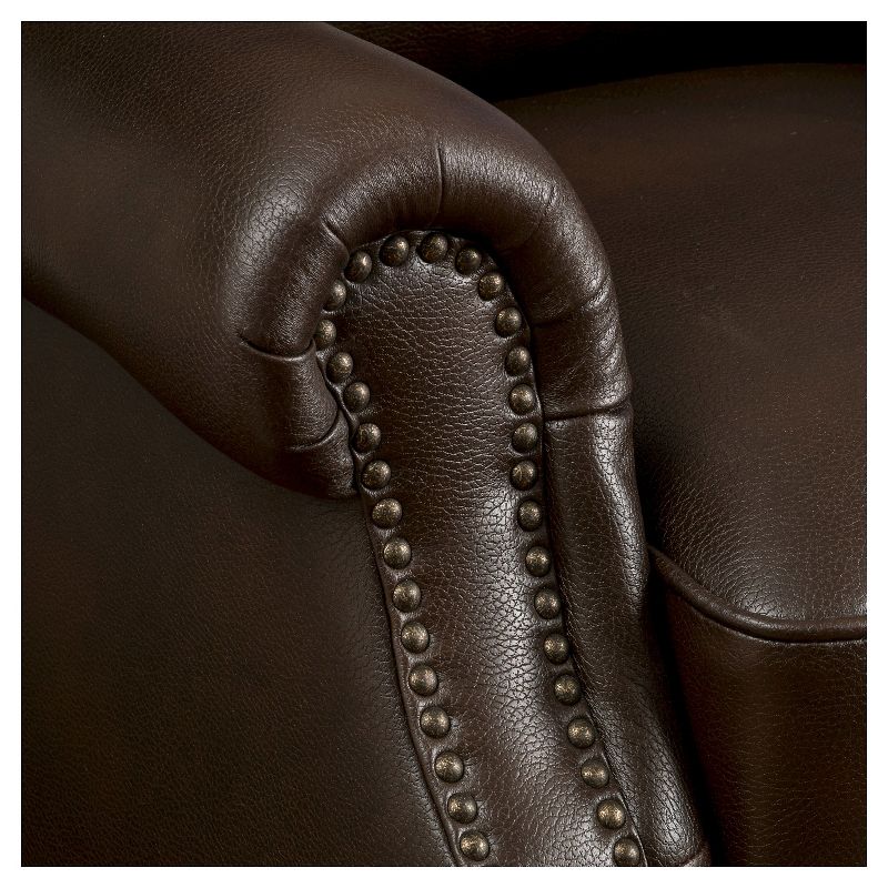 Tauris Faux Leather Recliner Club Chair Dark Brown - Christopher Knight Home