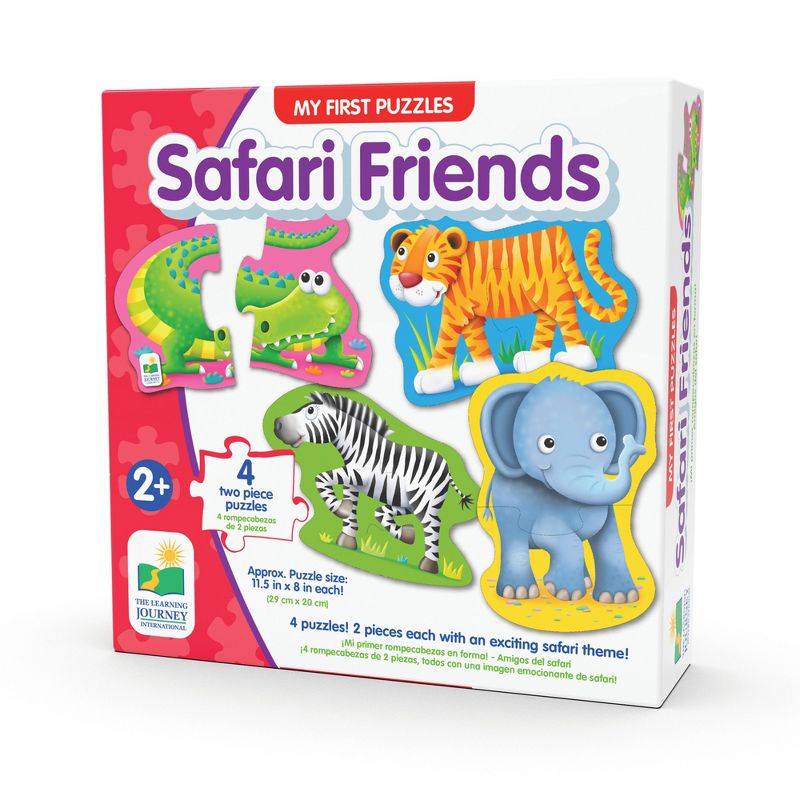 The Learning Journey My First Shaped Puzzle Safari Friends 4 two piece puzzles