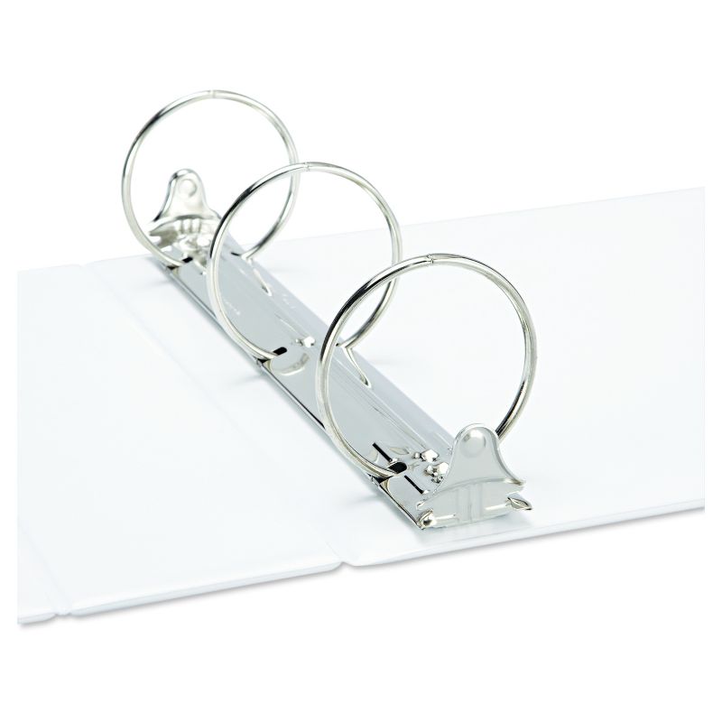 Universal Legal-Size Round Ring Binder with Label Holder, 3" Capacity, 11 x 17, White