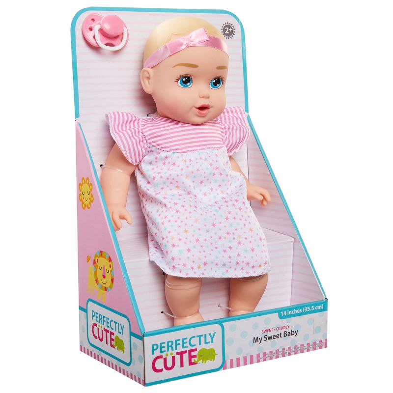 Perfectly Cute 14" My Sweet Baby Doll - Blonde with Blue Eyes