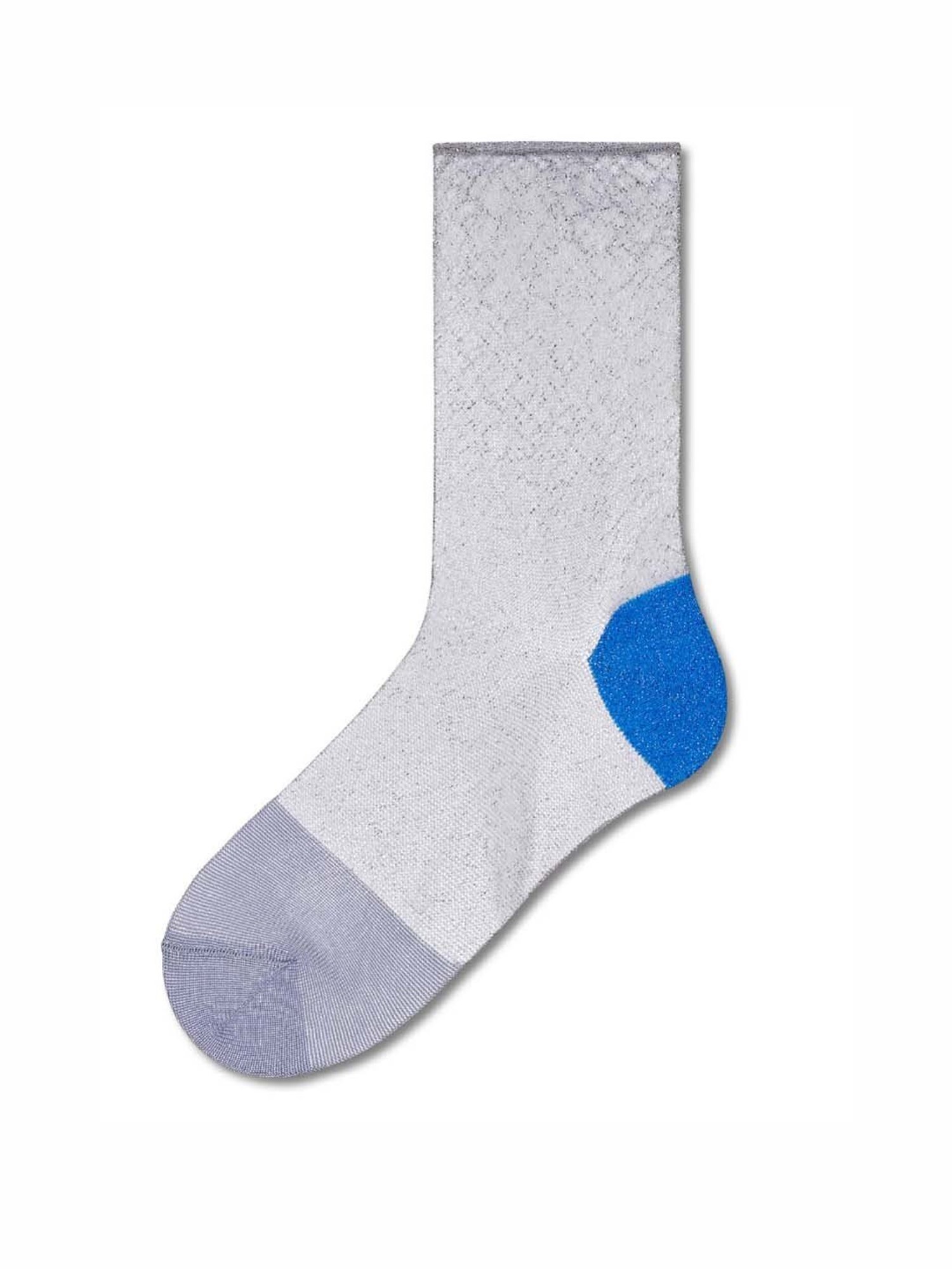 Happy Socks Hysteria Franca Ankle White Cotton Color Block Socks (39-41)