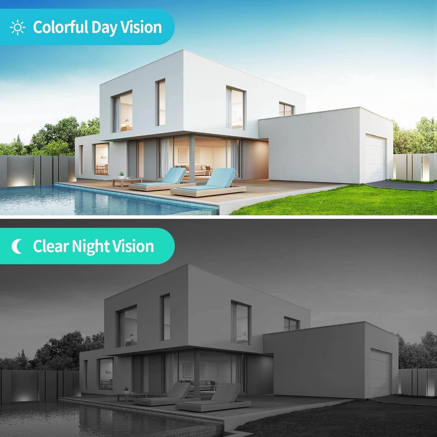 Wireless Security Camera System, 8CH 1080P NVR System, 4pcs 960P 1.3MP WIFI IP Security Surveillance Cameras