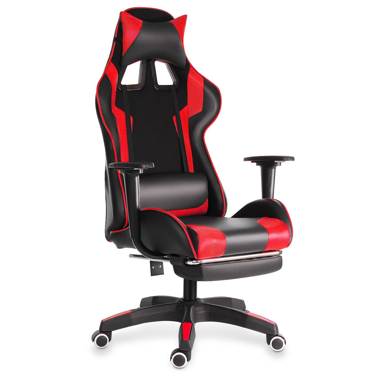 Computer Office Chairs Recliner Leather Racing Gaming High Back Chair + Footrest