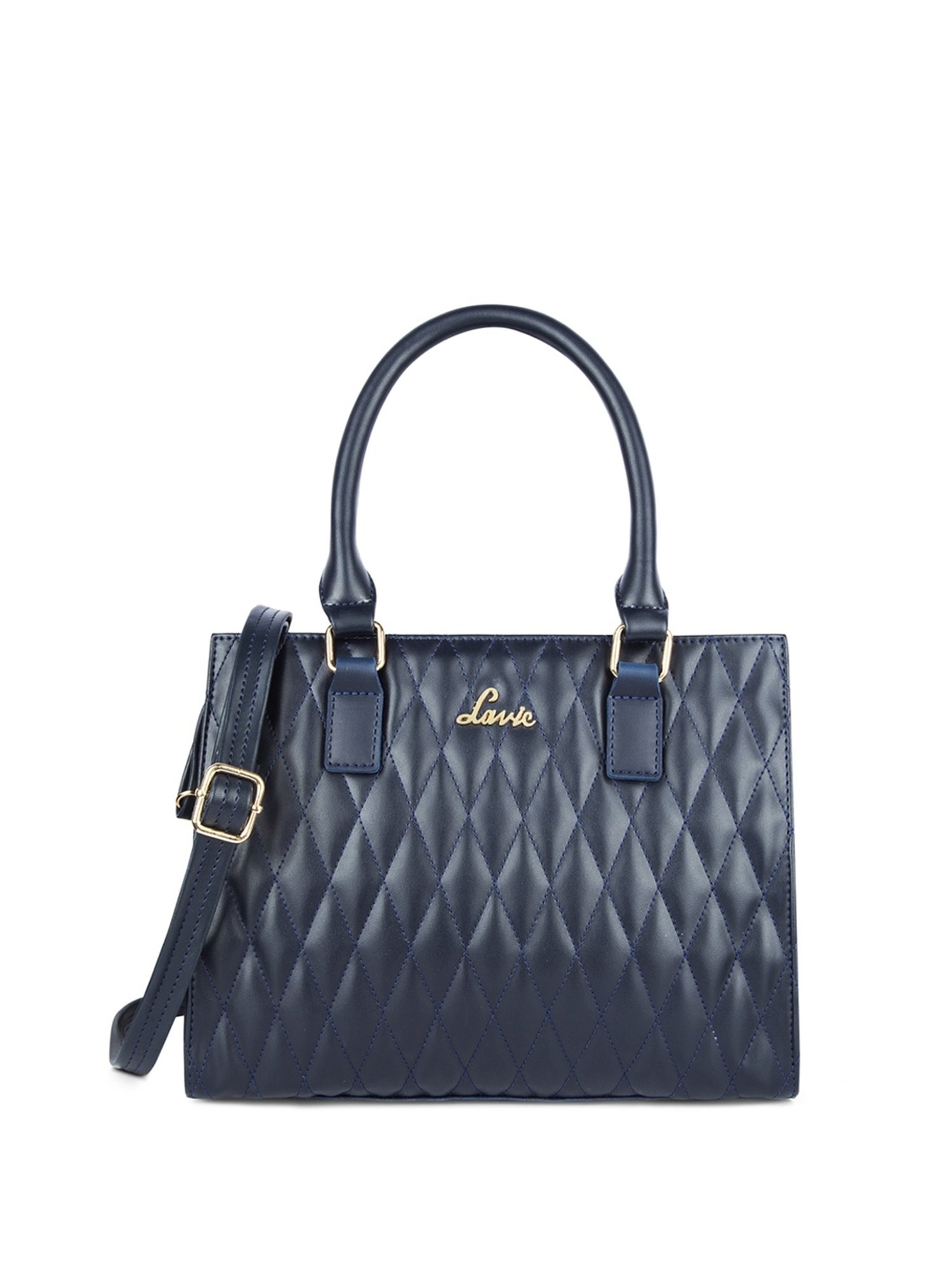Lavie Shelly Navy Synthetic Quilted Handbag