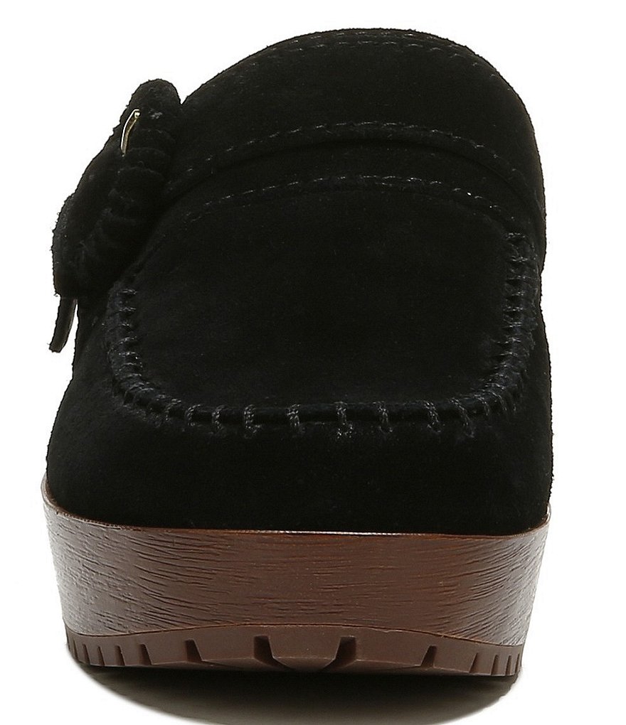 Zodiac Raine Suede Buckle Detail Block Heel Clogs