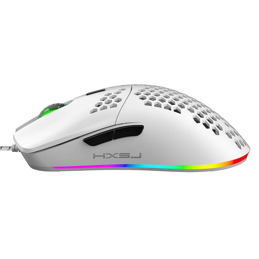 HXSJ J900 USB Wired Gaming Mouse RGB Gaming Mouse with Six Adjustable DPI Ergonomic Design for Desktop Laptop