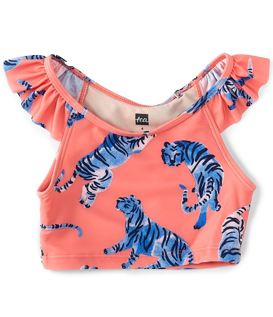 Tea Collection Little Girls 2-6 Printed Ruffled Tankini