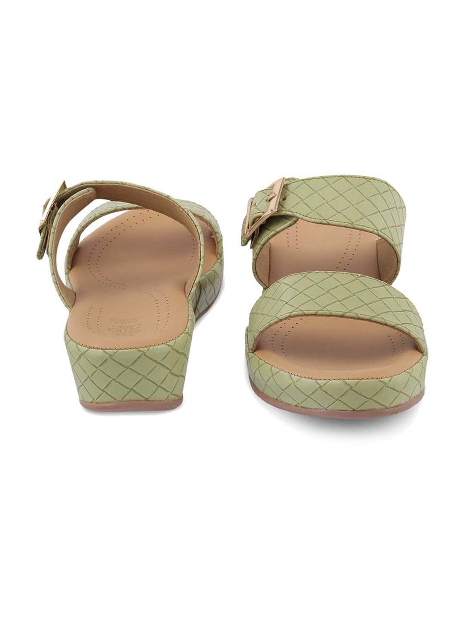 Tresmode Women's Green Casual Wedges