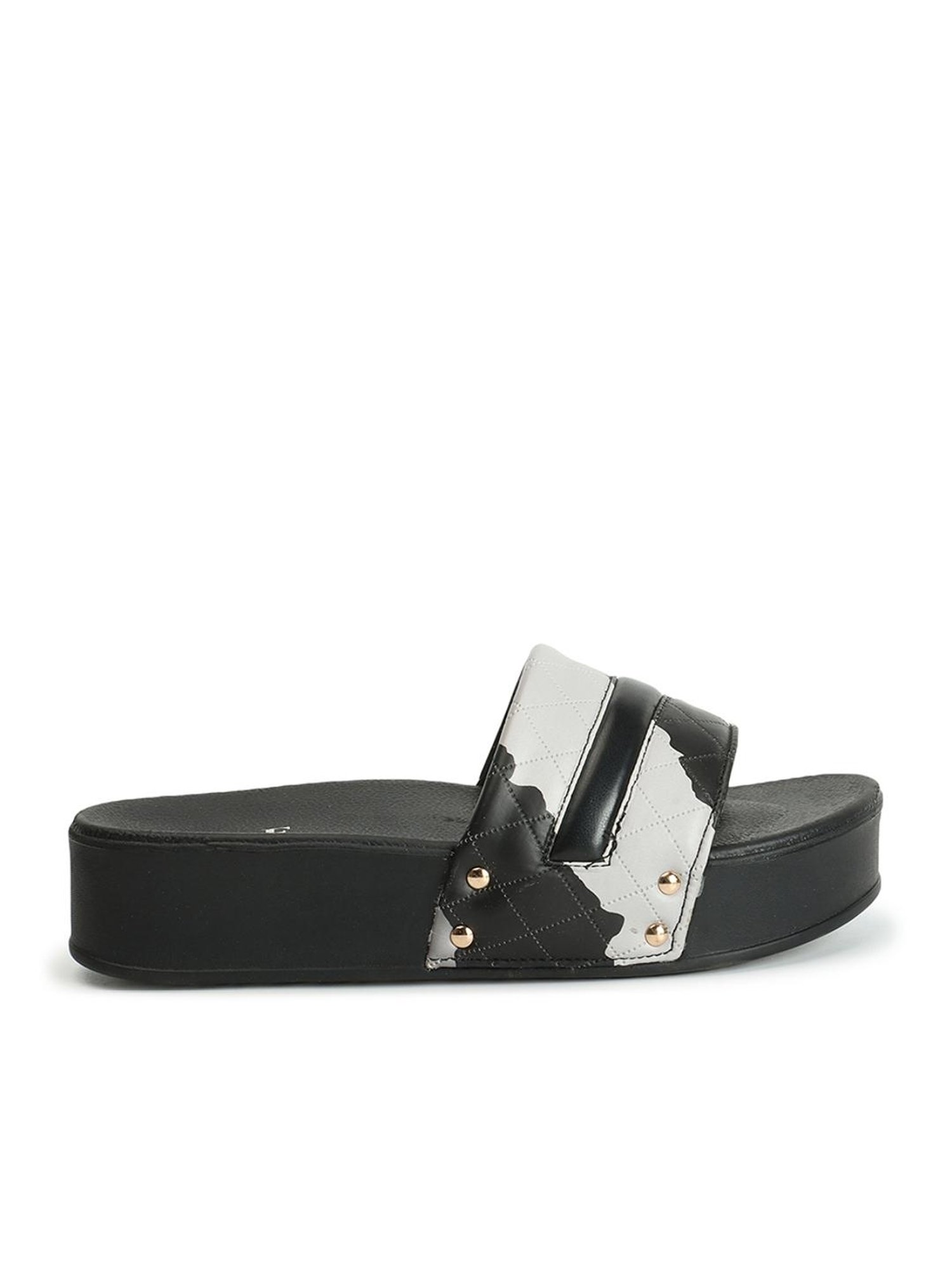 Elle Women's Black Casual Sandals