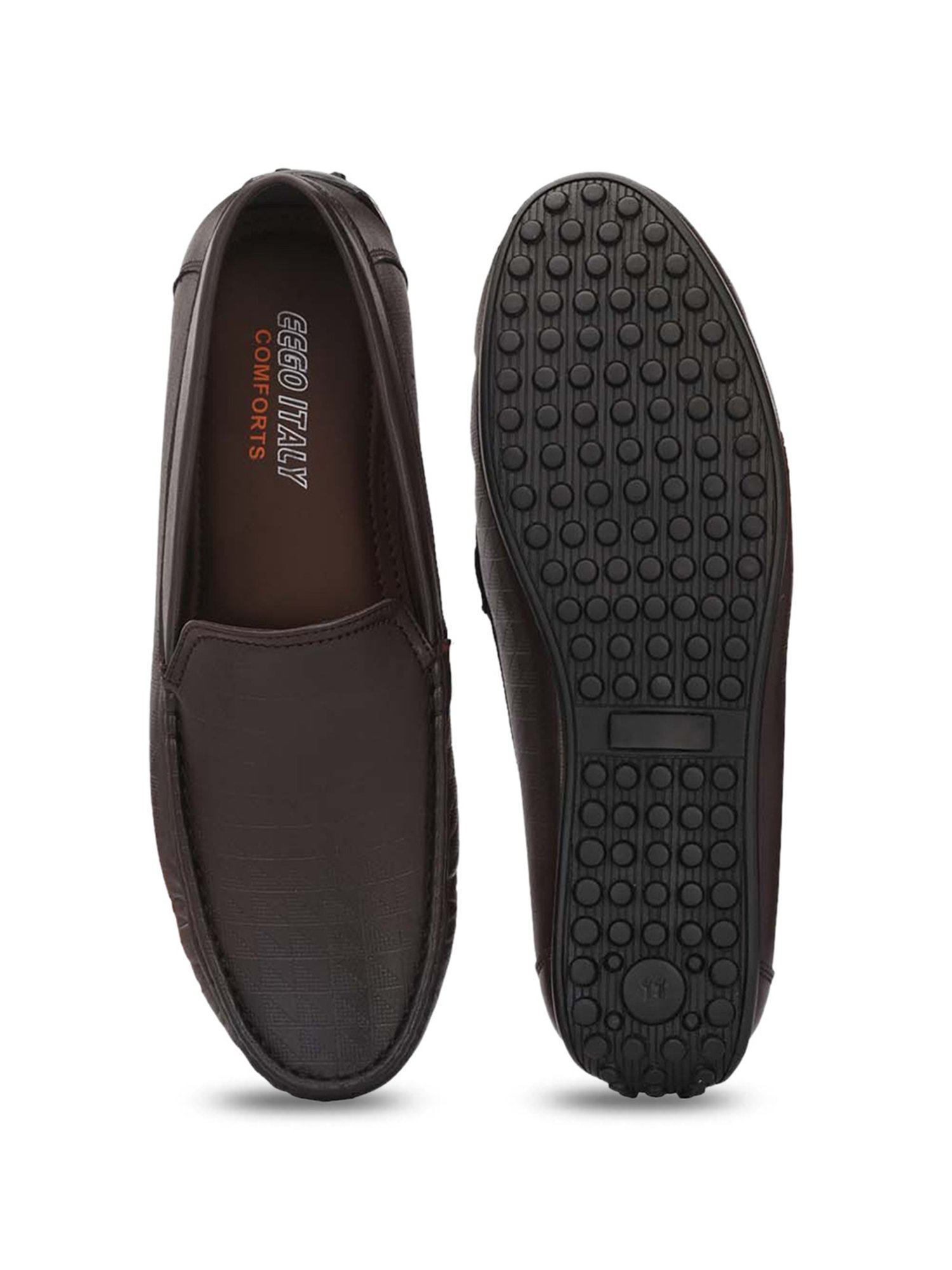 Eego Italy Men's Brown Casual Loafers