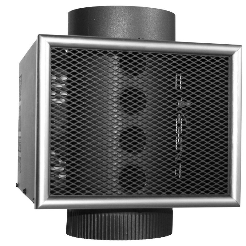 US Stove Company 6-Inch Miracle Heat Reclaimer Wood or Coal Stove Furnace, Black