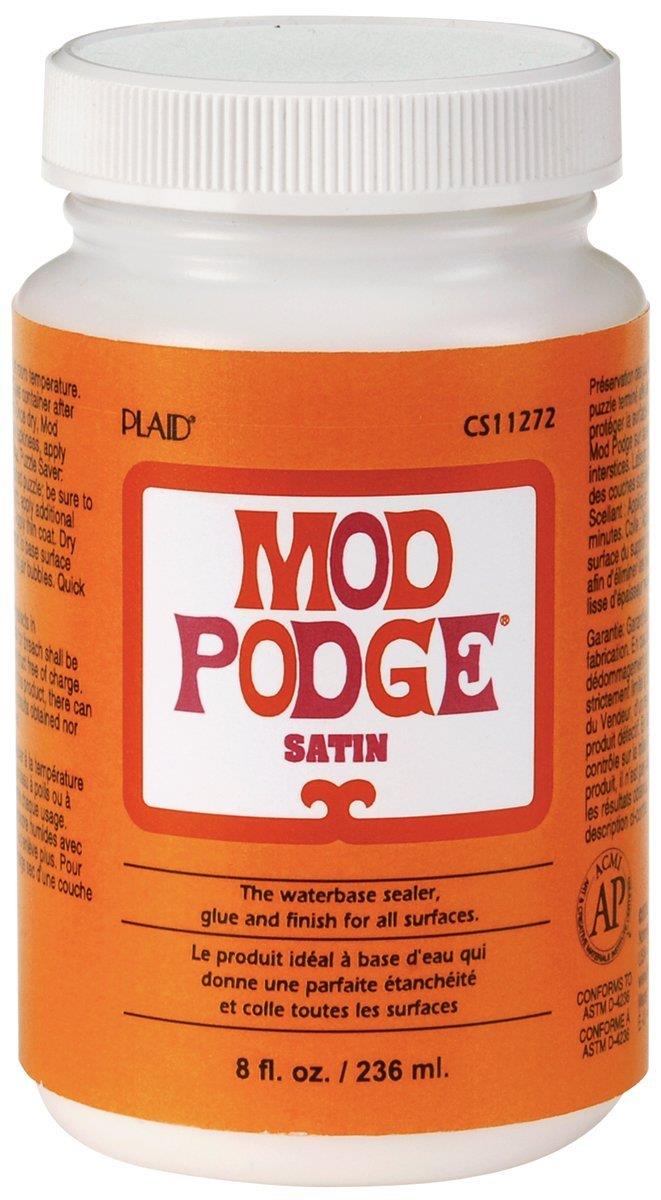 Mod Podge Waterbase Sealer, Glue and Finish 8Ounce, CS11272 Satin Finish