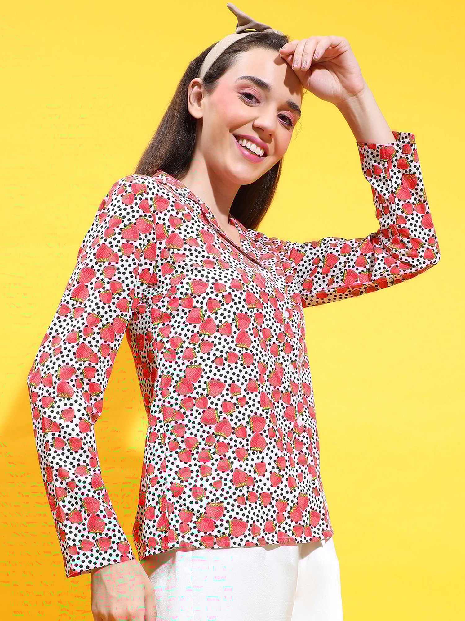 Oxolloxo Red Printed Shirt