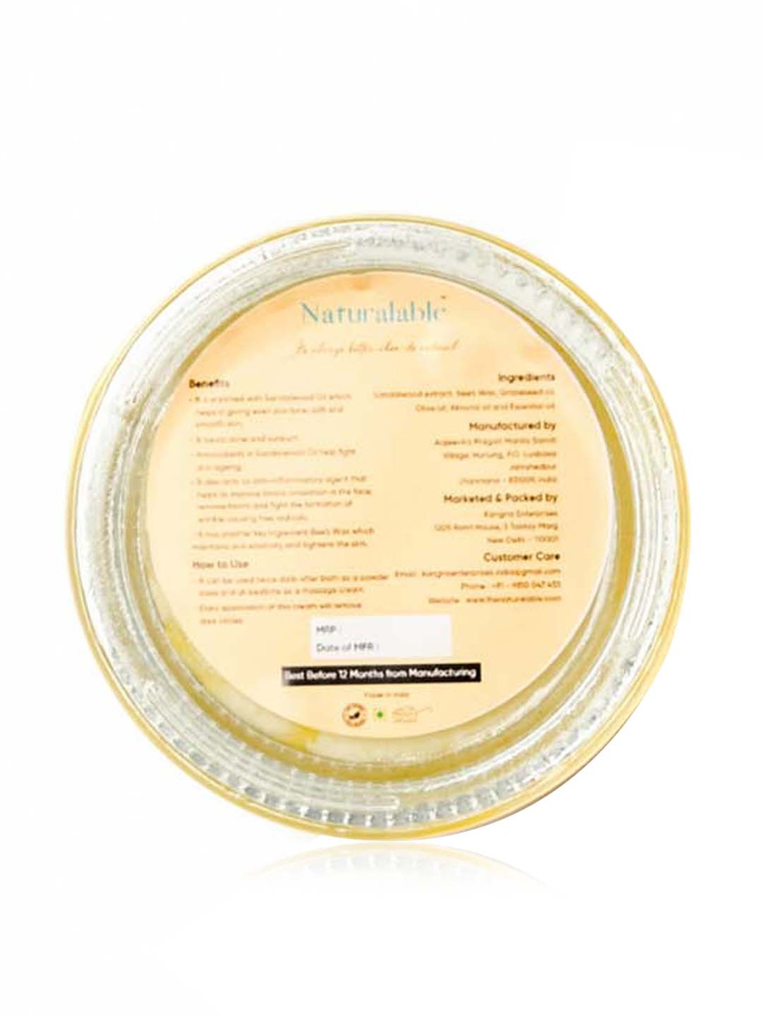 Naturalable Haldi Chandan Cream - 50 gm