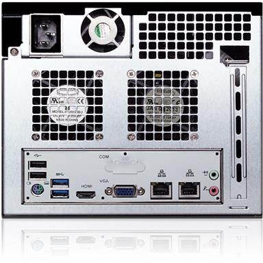 Sans Digital AN4L+BBKU - 64bit 4 Bay Backup Appliance Dual Gigabit NAS Server (Black)