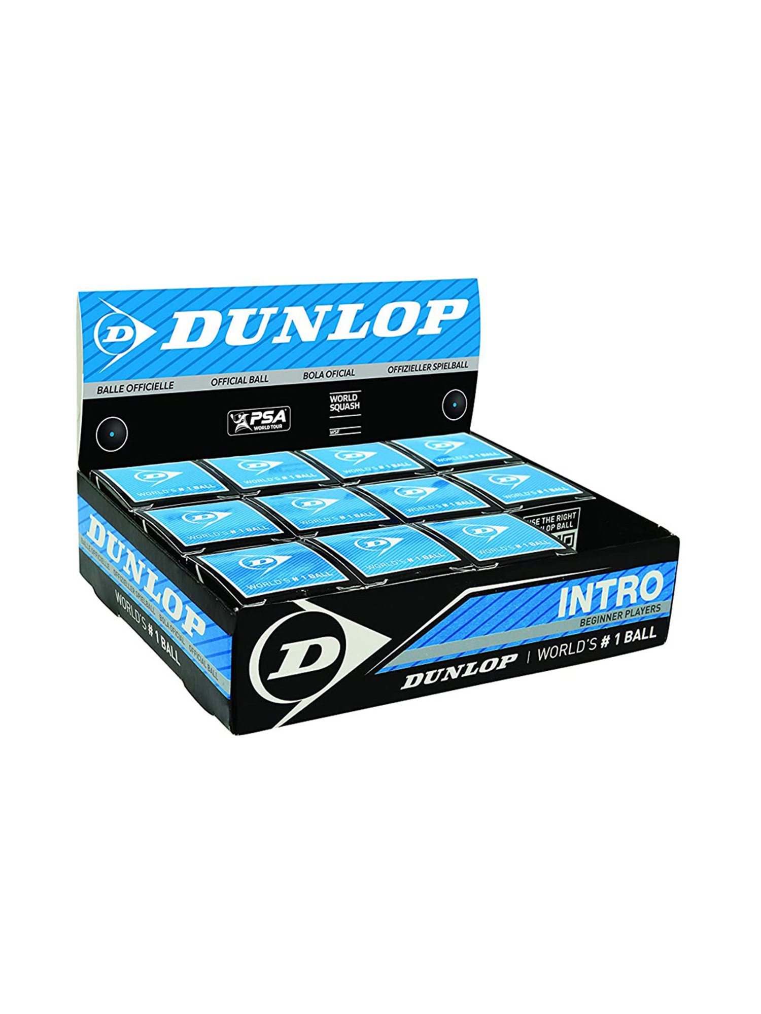 Dunlop Blue Dot Squash Ball (Black) Size - 127.2mm