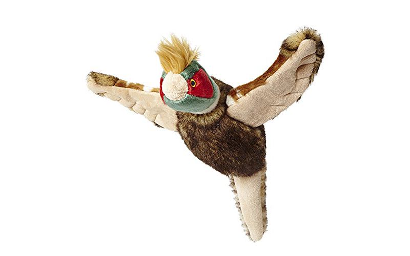 Fluff & Tuff IKE The Pheasant, Large Plush Dog Toy with Squeaker