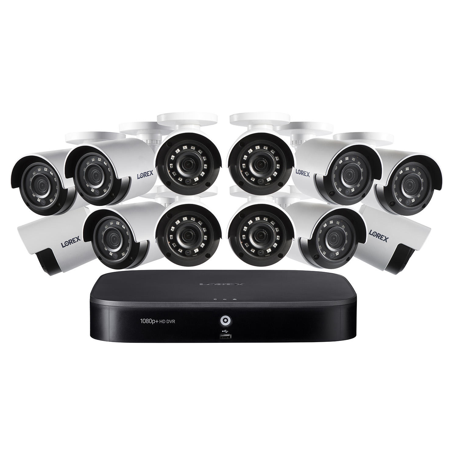 Lorex 1080p HD 16-Ch Security System, D441 1TB HDD DVR, 12x LBV2531U Cameras