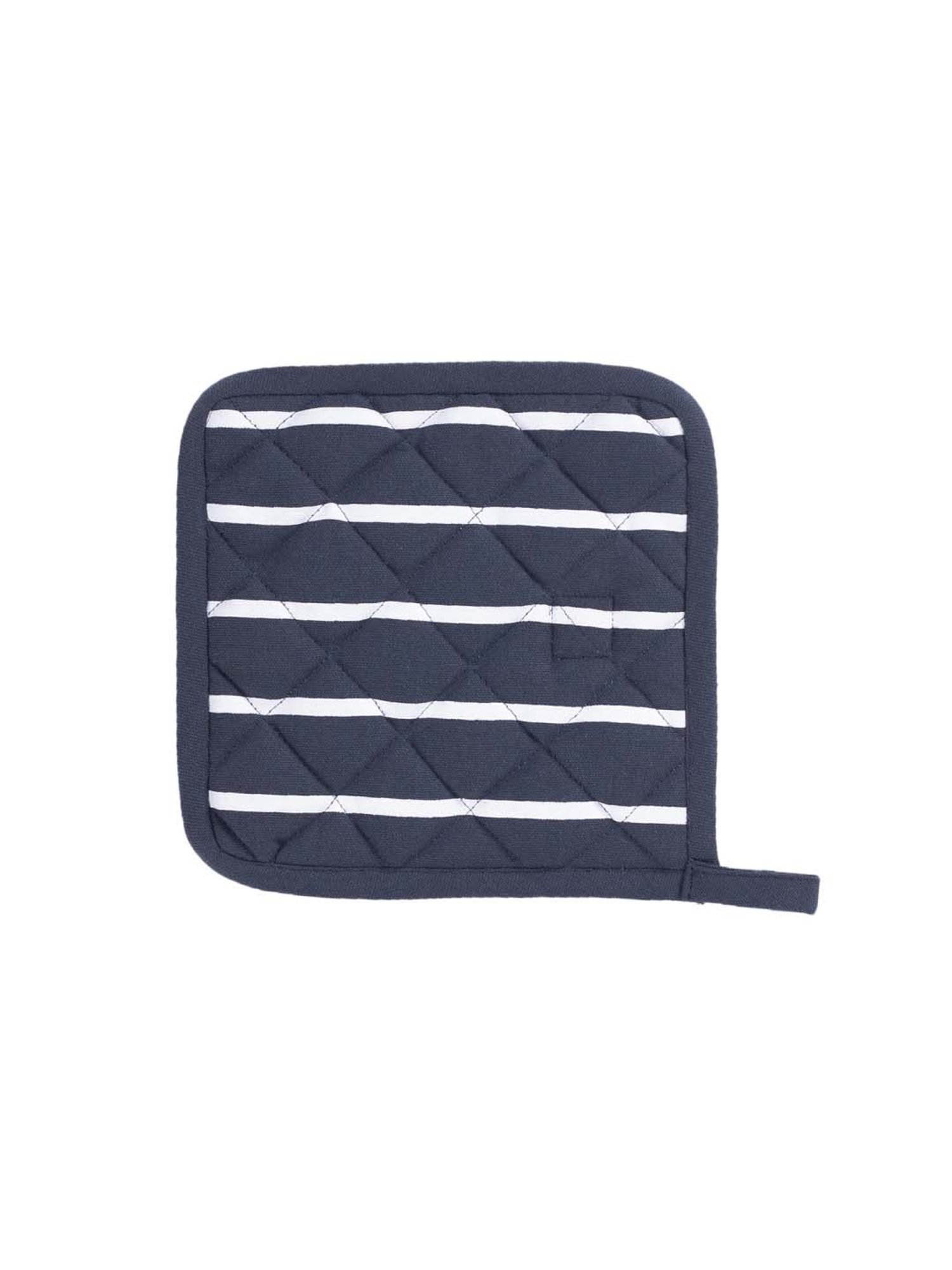 Maspar Navy 100% Cotton 225 GSM Pot Holder - Set of 2