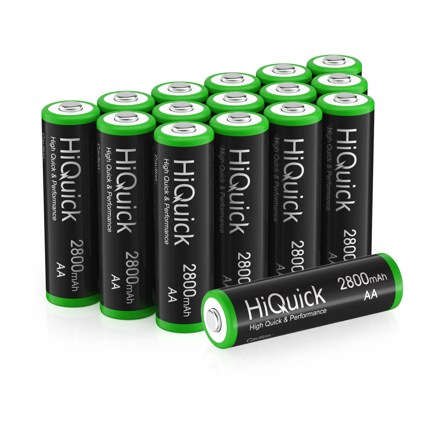HiQuick 8Pcs 2800mAh AA Rechargeable Batteries High Capacity Performance, Per-Charged 1.2V AA Battery