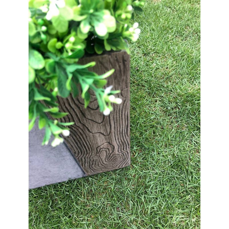 Set of 3 Kante Lightweight Concrete Modern Square Outdoor Planters - Rosemead Home & Garden, Inc.