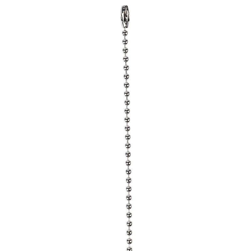 Genie Crafts 12 Pack Silver Ball Chain Necklace with Connector for Jewelry Making, 29.5" x 0.9"