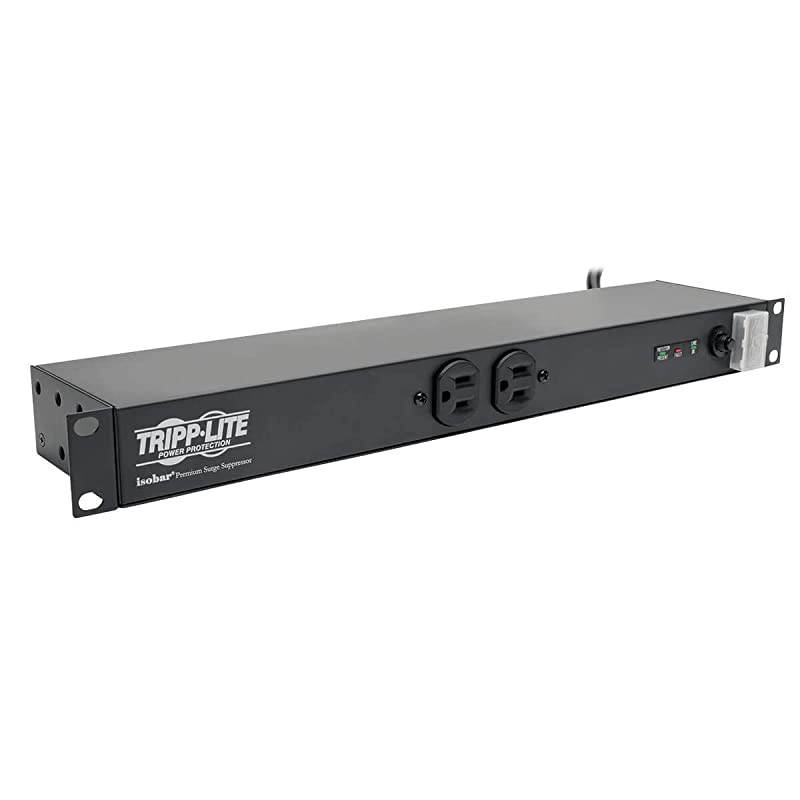 12 Outlet Isobar Rackmount PDU 15A Surge Protected Power Strip 15ft Cord 515P $25K INSURANCE ISOBAR12ULTRA Grey