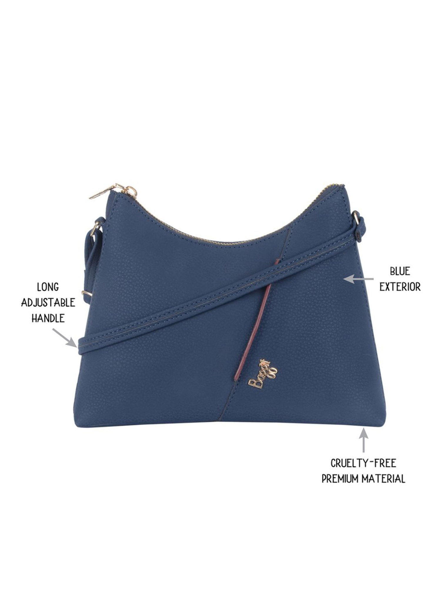 Baggit Blue Small Hobo Bag