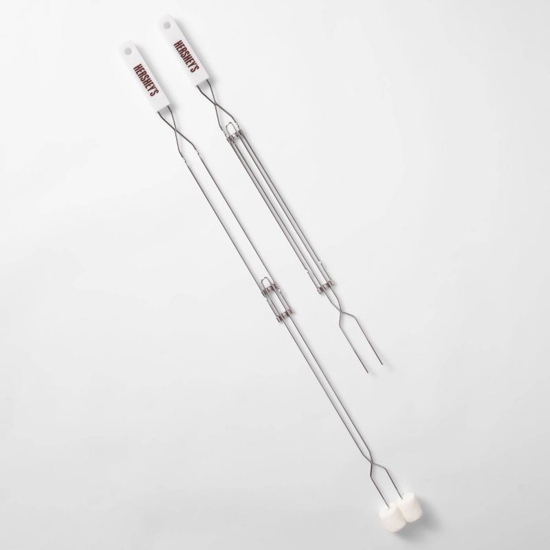 Hershey's 2pk Extension Fork Grill Tools - Silver