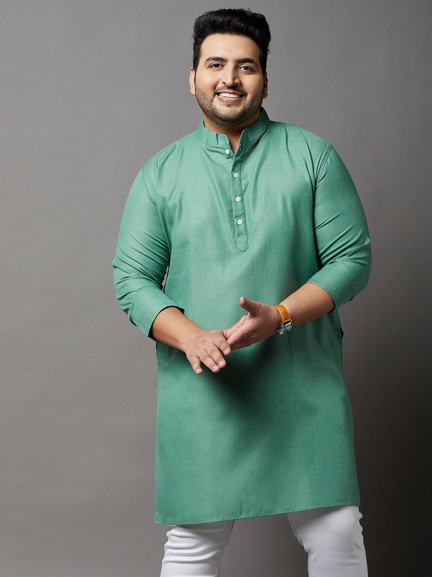 Bigbanana Turquoise Regular Fit Kurta