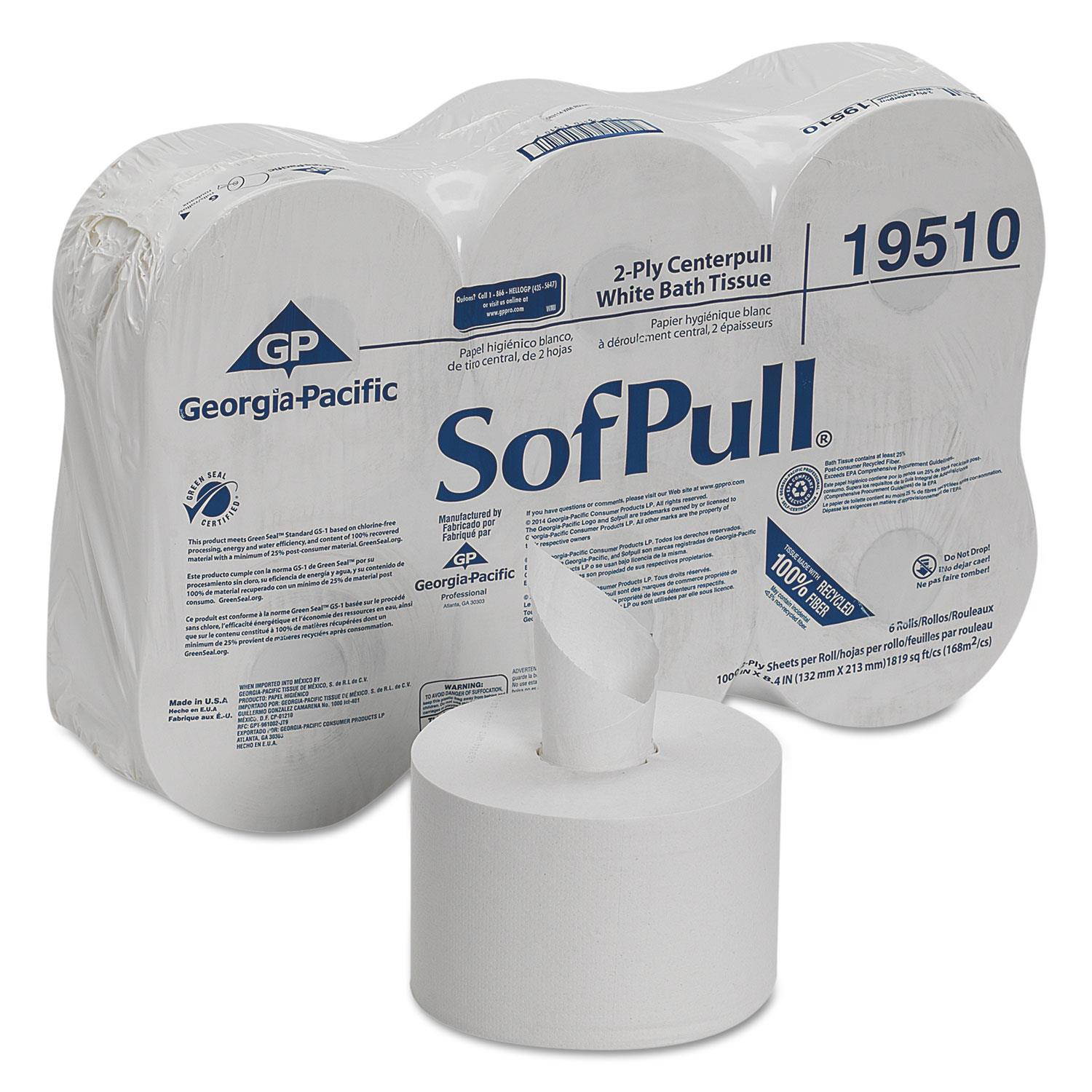 SofPull Dispenser 2ply Bath Tissue