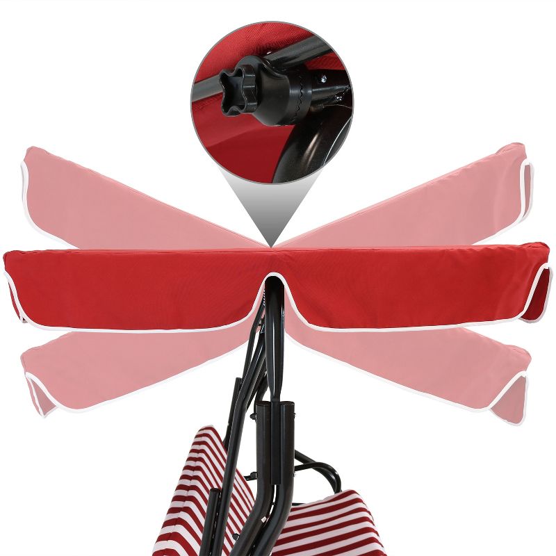 La Siesta HAL21-1 Habana Organic Cotton Lounger Comfortable Indoor Outdoor Hammock Chair with Suspension Set and Bamboo Spreader, Nougat