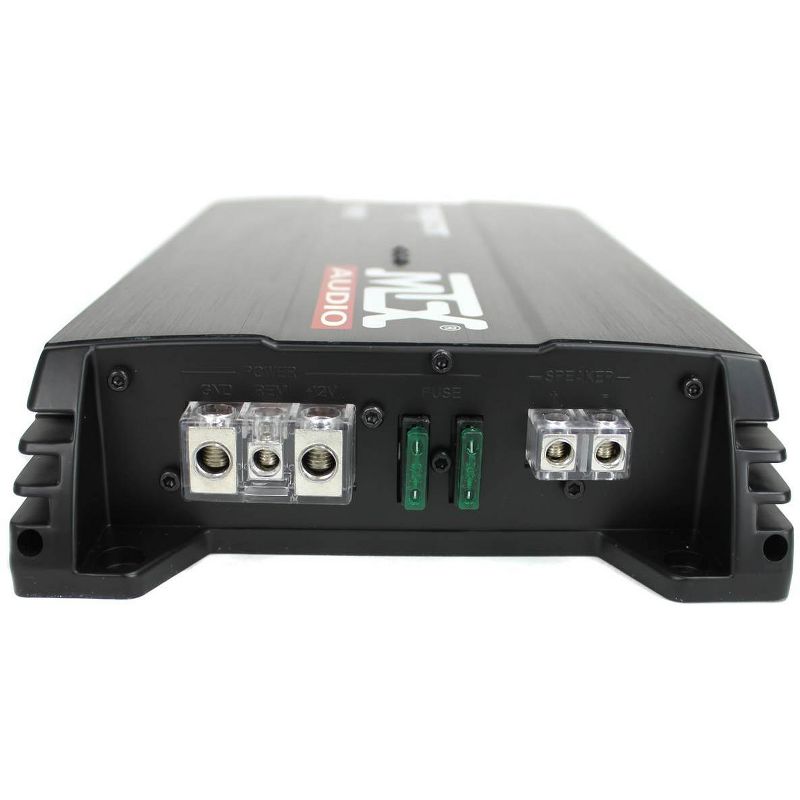 MTX TNP212D2 12" Dual Loaded 1200W Car Subwoofer Enclosure Audio with Sub Box, Mono Block Amplifier, and Amplifier Amp Complete Wiring Install Kit