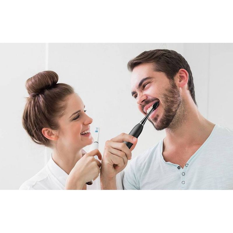 Aquasonic Dual Handle Ultra Whitening Electric Toothbrushes - White & Black