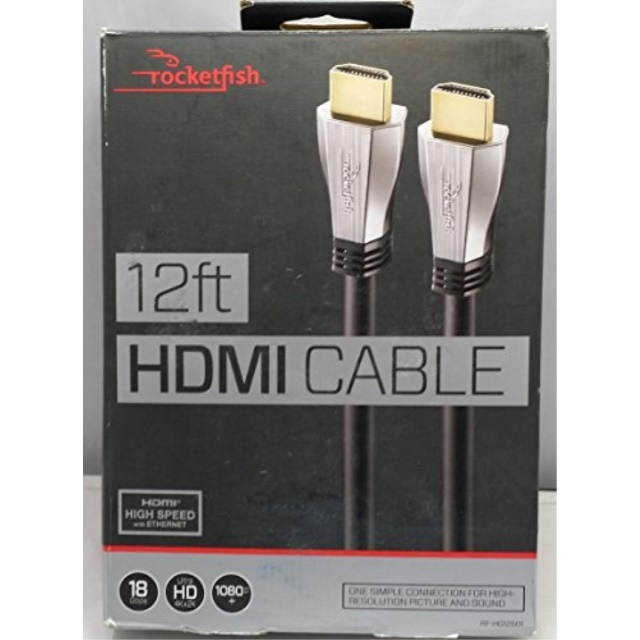Rocketfish 12' Ft. In-wall Hdmi Cable 18gbps Ultra Hd 4k X 2k 1080+ with Ethernet High Speed