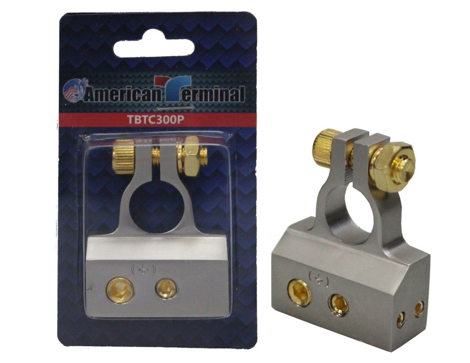 A/T 2/ 4 / 8 Gauge AWG Car Battery Terminal Chrome Positive