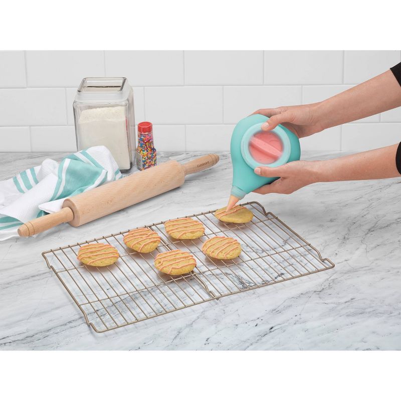 Cuisinart 7pc Silicone Easy Icing Decorating Set - Teal