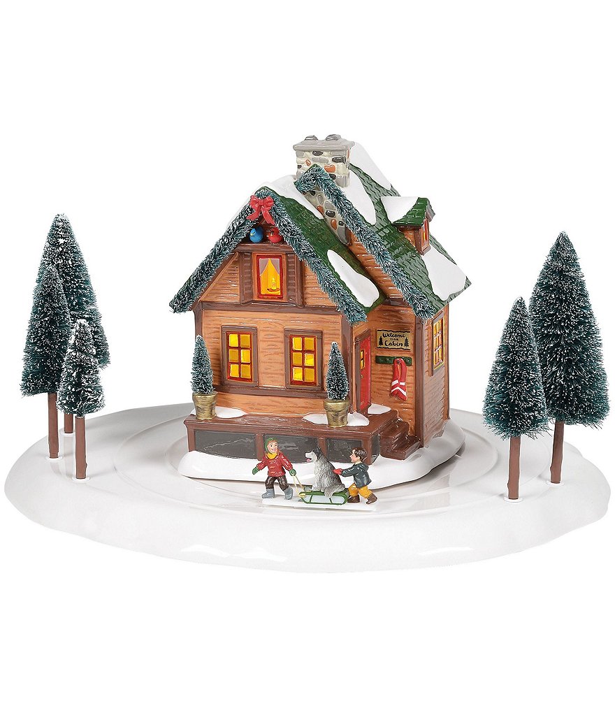 Department 56 The Original Snow Village Winter Wonderland Cabin Figurine