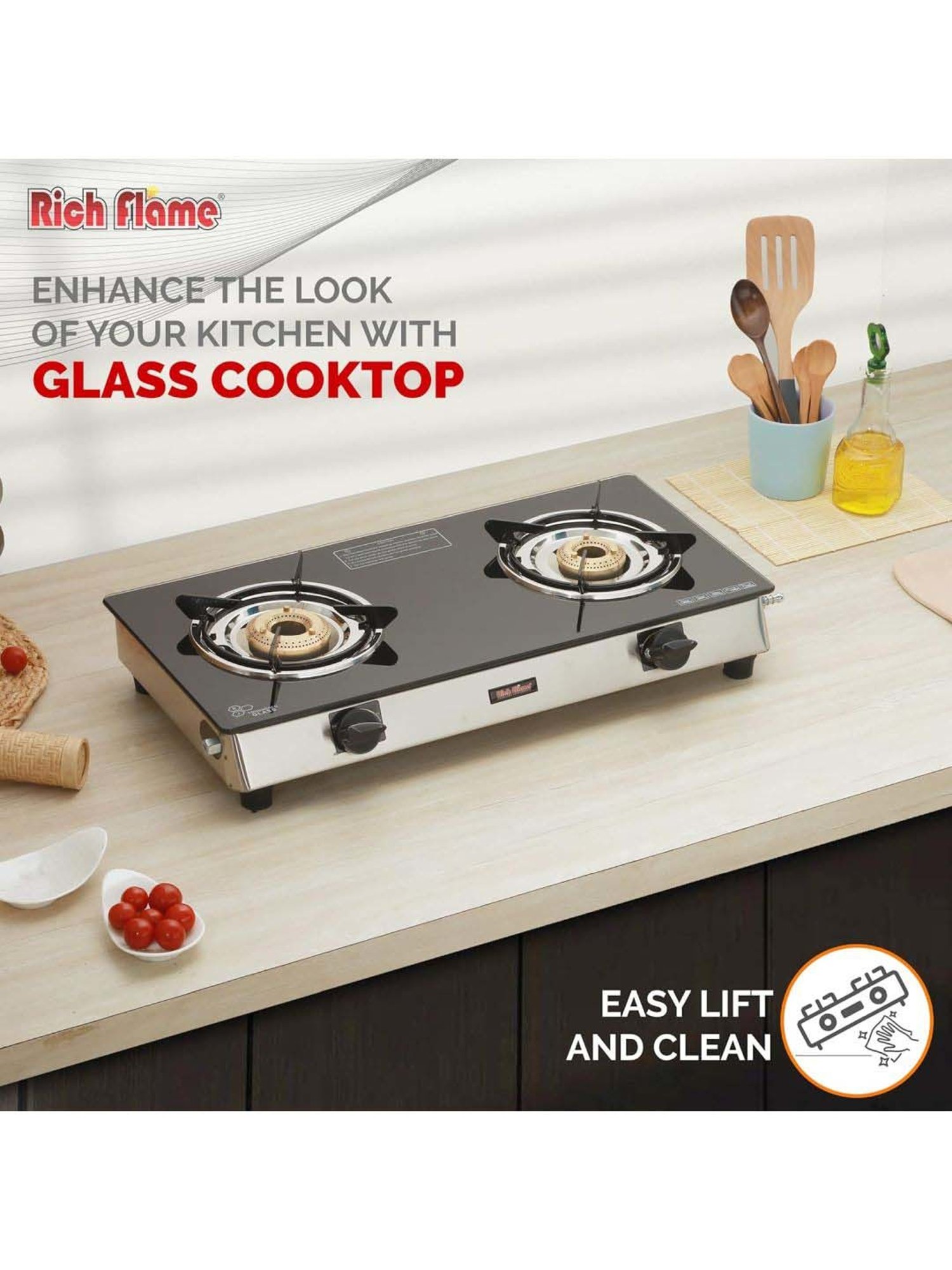 Range Kleen 4pc Porcelain Drip Pan Set Black