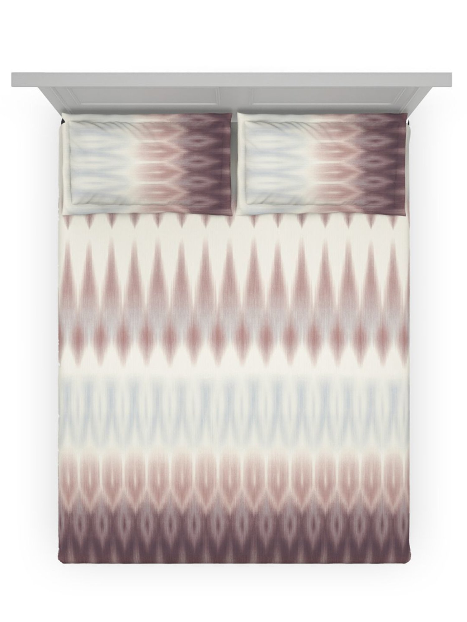 DDecor Ethnic Red 136 TC Cotton King Fitted Bed Sheet With 2 Pillow Covers