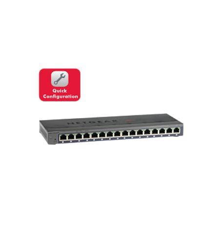 Netgear NET-GS116E-200NAS NETGEAR :16-port Gigabit Ethernet Switch