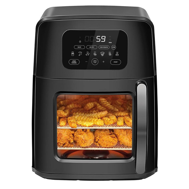 Chefman Turbofry Air Oven with Auto-Stir Function - Black